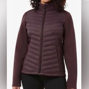32 Degrees Women's Mixed Media Jacket - Burgundy